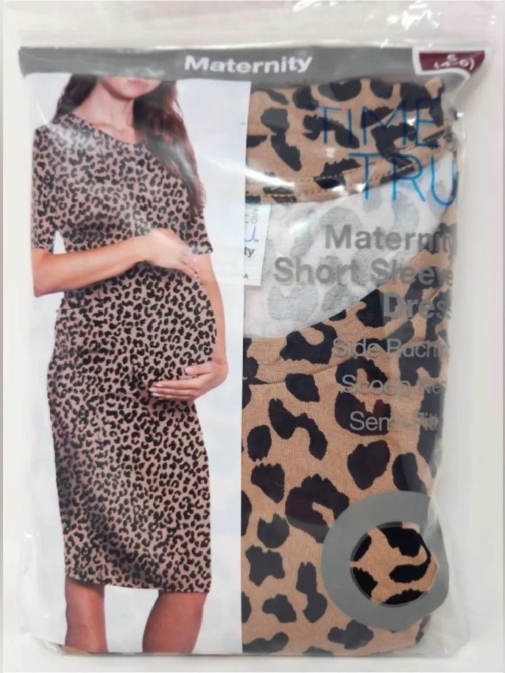 💜 Time and Tru Women's Maternity
Ruched Dress Size:Large (12-14)